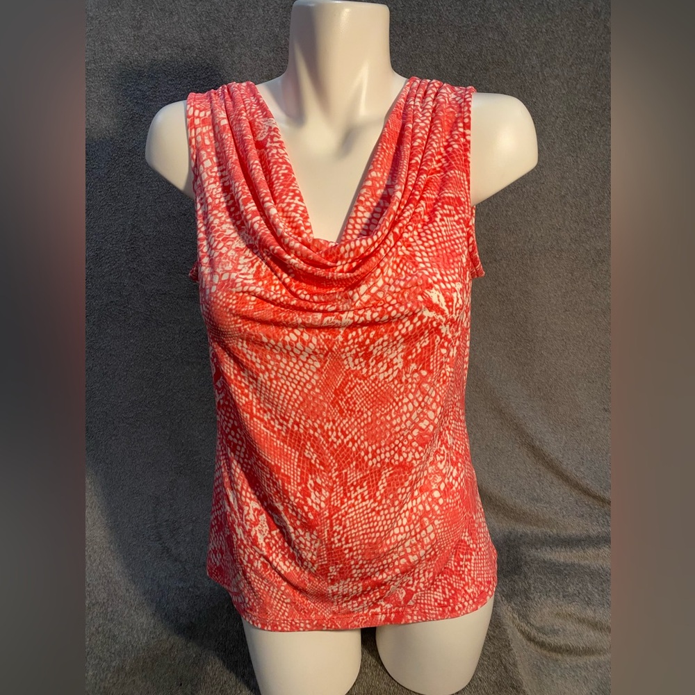 Calvin Klein Cowl Neck Blouse-Medium